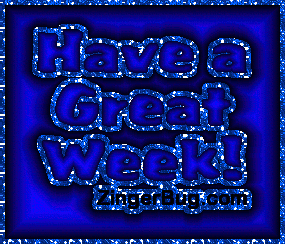 Click to get the codes for this image. Have A Great Week Blue Gradient2, Have A Great Week Free Image, Glitter Graphic, Greeting or Meme for any Facebook, Twitter or any blog.