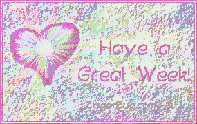 Click to get the codes for this image. Have A Great Week Sparkle Plaque, Have A Great Week, Hearts Free Image, Glitter Graphic, Greeting or Meme for any Facebook, Twitter or any blog.