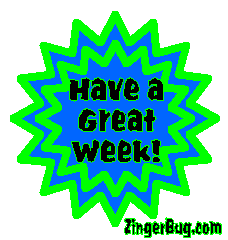 Click to get the codes for this image. Have A Great Week Starburst Blink, Have A Great Week Free Image, Glitter Graphic, Greeting or Meme for any Facebook, Twitter or any blog.