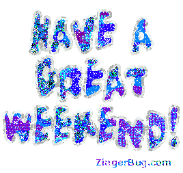 Click to get the codes for this image. Have A Great Weekend Blue Silver Glitter, Have a Great Weekend Free Image, Glitter Graphic, Greeting or Meme for any Facebook, Twitter or any blog.