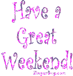 Click to get the codes for this image. Have A Great Weekend Curly Text, Have a Great Weekend Free Image, Glitter Graphic, Greeting or Meme for any Facebook, Twitter or any blog.