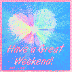 Click to get the codes for this image. Have A Great Weekend Pastel Starburst, Have a Great Weekend, Hearts, Popular Favorites Glitter Graphic, Comment, Meme, GIF or Greeting