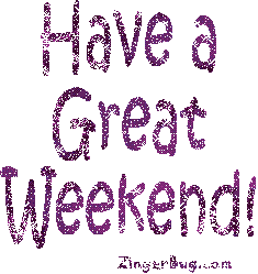 Click to get the codes for this image. Have A Great Weekend Purple Glitter, Have a Great Weekend Free Image, Glitter Graphic, Greeting or Meme for any Facebook, Twitter or any blog.