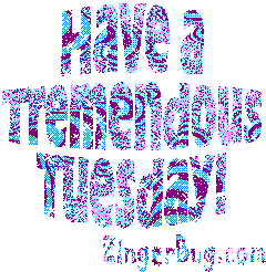 Click to get the codes for this image. Have A Tremendous Tuesday Blue Glitter, Happy Tuesday Free Image, Glitter Graphic, Greeting or Meme for Facebook, Twitter or any forum or blog.