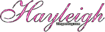 Click to get the codes for this image. Hayleigh Pink Glittered Name, Girl Names Free Image Glitter Graphic for Facebook, Twitter or any blog.