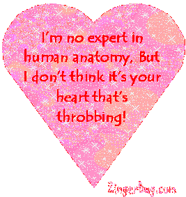 Click to get the codes for this image. Heart throb Joke, Hearts Free Image, Glitter Graphic, Greeting or Meme for Facebook, Twitter or any blog.