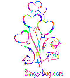 Click to get the codes for this image. Heart balloons Glitter Graphic, Hearts, Hearts Free Image, Glitter Graphic, Greeting or Meme for Facebook, Twitter or any blog.