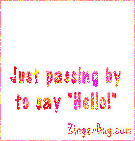 Click to get the codes for this image. Animated glitter graphic of paw prints walking across the screen. Comment says: Just passing by to say Hello!
