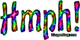 Click to get the codes for this image. Hmph Rainbow Glitter Text, Hmph Free Image, Glitter Graphic, Greeting or Meme for Facebook, Twitter or any forum or blog.