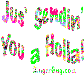 Click to get the codes for this image. Jus' Sendin' You a Holla! Glitter Text, Hi Hello Aloha Wassup etc Free Image, Glitter Graphic, Greeting or Meme for any Facebook, Twitter or any blog.