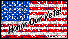 Click to get the codes for this image. Honor Our Vets Glitter Flag, Patriotic, Veterans Day Free Image, Glitter Graphic, Greeting or Meme for Facebook, Twitter or any forum or blog.