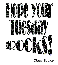 Click to get the codes for this image. Hope Your Tuesday Rocks Black Glitter Text, Happy Tuesday Free Image, Glitter Graphic, Greeting or Meme for Facebook, Twitter or any forum or blog.