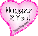 Click to get the codes for this image. Hugz Pink Heart, Hugs and Kisses, Hearts Free Image, Glitter Graphic, Greeting or Meme for Facebook, Twitter or any blog.