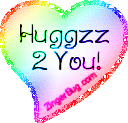 Click to get the codes for this image. Hugz Rainbow Heart, Hugs and Kisses, Hearts Free Image, Glitter Graphic, Greeting or Meme for Facebook, Twitter or any blog.
