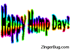 Click to get the codes for this image. Hump day rainbow Glitter Text, Happy Wednesday, Happy Hump Day Free Image, Glitter Graphic, Greeting or Meme for Facebook, Twitter or any forum or blog.