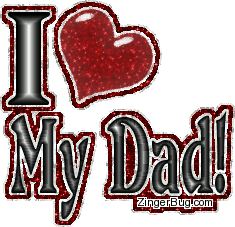 Click to get the codes for this image. I Heart My Dad, Fathers Day, Family Free Image, Glitter Graphic, Greeting or Meme for Facebook, Twitter or any forum or blog.