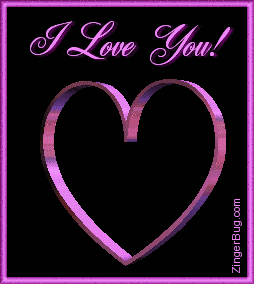 Click to get the codes for this image. This graphic shows a beautiful metallic 3D heart rotating and spinning. The comment reads: I Love You!