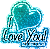 Click to get the codes for this image. I Love You Blue Green Glitter Heart, Love and Romance, Hearts, I Love You Free Image, Glitter Graphic, Greeting or Meme for Facebook, Twitter or any blog.