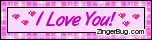 Click to get the codes for this image. I Love You Pink Blinkie, Love and Romance, I Love You Free Image, Glitter Graphic, Greeting or Meme for Facebook, Twitter or any blog.