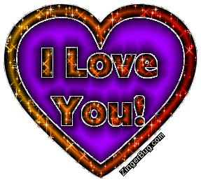 Click to get the codes for this image. I Love You Purple Orange And Red Heart, Love and Romance, I Love You, Hearts Free Image, Glitter Graphic, Greeting or Meme for Facebook, Twitter or any blog.
