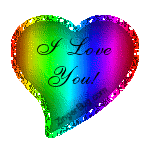 Click to get the codes for this image. I Love You Rainbow Heart, Love and Romance, Hearts, I Love You Free Image, Glitter Graphic, Greeting or Meme for Facebook, Twitter or any blog.