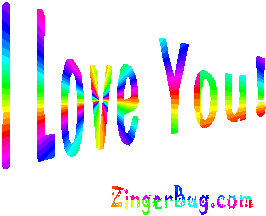 Click to get the codes for this image. I Love You Rainbow Wag Text, Love and Romance, I Love You Free Image, Glitter Graphic, Greeting or Meme for Facebook, Twitter or any blog.