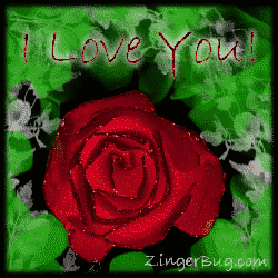 Click to get the codes for this image. I Love You Red Glitter Rose, Love and Romance, Flowers, I Love You Free Image, Glitter Graphic, Greeting or Meme for Facebook, Twitter or any blog.