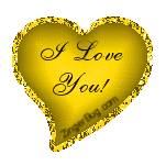 Click to get the codes for this image. I Love You Yellow Heart, Love and Romance, Hearts, I Love You Free Image, Glitter Graphic, Greeting or Meme for Facebook, Twitter or any blog.