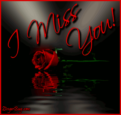 Click to get the codes for this image. I Miss You Long Stemmed Red Rose Reflections, I Miss You Free Image, Glitter Graphic, Greeting or Meme for any Facebook, Twitter or any blog.