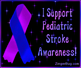 Click to get the codes for this image. I Support Pediatric Stroke Awareness Ribbon, Support Ribbons Free Image, Glitter Graphic, Greeting or Meme for any Facebook, Twitter or any blog.