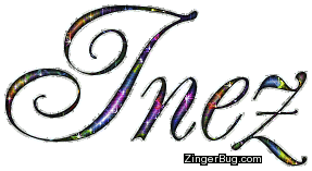 Click to get the codes for this image. Inez Multi Colored Glitter Name, Girl Names Free Image Glitter Graphic for Facebook, Twitter or any blog.