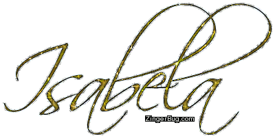 Click to get the codes for this image. Isabela Gold Glitter Name, Girl Names Free Image Glitter Graphic for Facebook, Twitter or any blog.