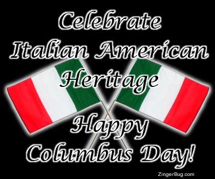 Click to get the codes for this image. Italian American Heritage Columbus Day, Columbus Day Free Image, Glitter Graphic, Greeting or Meme for Facebook, Twitter or any forum or blog.