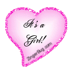 Click to get the codes for this image. Its A Girl Heart Glitter Graphic, Baby Comments  Birth Announcements, Hearts Free Image, Glitter Graphic, Greeting or Meme for any Facebook, Twitter or any blog.