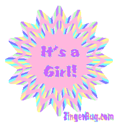 Click to get the codes for this image. Its A Girl Starburst, Baby Comments  Birth Announcements, Popular Favorites Glitter Graphic, Comment, Meme, GIF or Greeting