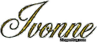 Click to get the codes for this image. Ivonne Gold Glitter Name, Girl Names Free Image Glitter Graphic for Facebook, Twitter or any blog.