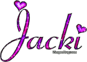 Click to get the codes for this image. Jacki Pink And Purple Glitter Name, Girl Names Free Image Glitter Graphic for Facebook, Twitter or any blog.