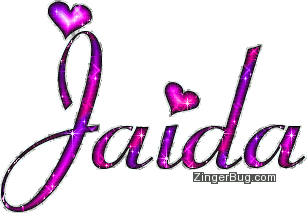 Click to get the codes for this image. Jaida Pink And Purple Glitter Name, Girl Names Free Image Glitter Graphic for Facebook, Twitter or any blog.