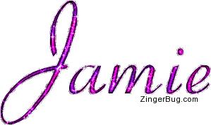 Click to get the codes for this image. Jamie Pink Glitter Name Text, Girl Names Free Image Glitter Graphic for Facebook, Twitter or any blog.