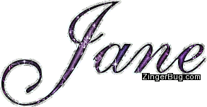 Click to get the codes for this image. Jane Purple Glitter Name, Girl Names Free Image Glitter Graphic for Facebook, Twitter or any blog.