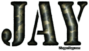 Click to get the codes for this image. Jay Army Camouflage Glitter Name, Guy Names Free Image Glitter Graphic for Facebook, Twitter or any blog.