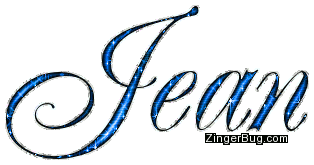 Jean Blue Glitter Name Glitter Graphic, Greeting, Comment, Meme or GIF