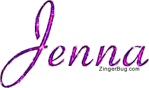 Click to get the codes for this image. Jenna Pink Glitter Name Text, Girl Names Free Image Glitter Graphic for Facebook, Twitter or any blog.
