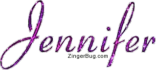Click to get the codes for this image. Jennifer Pink Glitter Name Text, Girl Names Free Image Glitter Graphic for Facebook, Twitter or any blog.