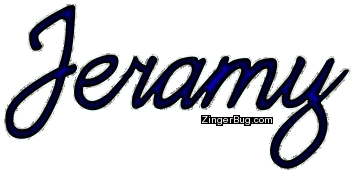 Click to get the codes for this image. Jeramy Blue Glitter Name, Guy Names Free Image Glitter Graphic for Facebook, Twitter or any blog.