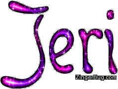 Click to get the codes for this image. Jeri Pink Purple Glitter Name, Girl Names Free Image Glitter Graphic for Facebook, Twitter or any blog.
