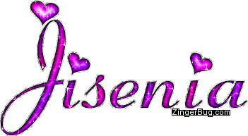 Click to get the codes for this image. Jisenia Pink And Purple Glitter Name, Girl Names Free Image Glitter Graphic for Facebook, Twitter or any blog.