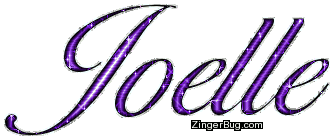 Click to get the codes for this image. Joelle Purple Glitter Name, Girl Names Free Image Glitter Graphic for Facebook, Twitter or any blog.