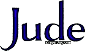 Click to get the codes for this image. Jude Blue Glitter Name, Guy Names Free Image Glitter Graphic for Facebook, Twitter or any blog.