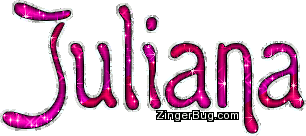 Click to get the codes for this image. Juliana Cherry Red Glitter Name, Girl Names Free Image Glitter Graphic for Facebook, Twitter or any blog.